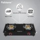 Fabiano FAB-2BRN 2 Burner Glass Manual Gas Stove