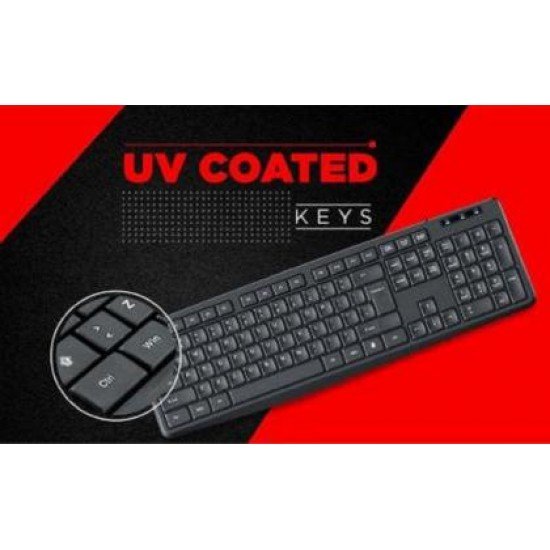 Intex Wired USB IT-KB332 Genie USB Keyboard & Mouse Combo