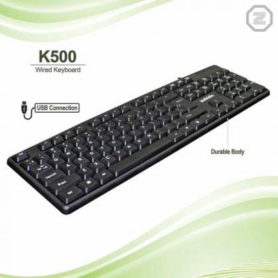 Zebion Wired USB K500 USB Keyboard