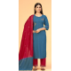 Women  Embroidered Kurta, Plazo and Dupatta Set