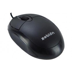 Zebion Wired ELFIN Wired Black Mouse