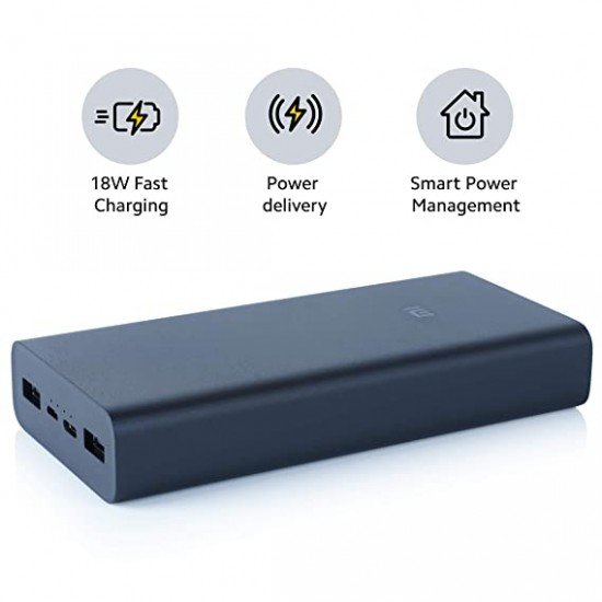 Mi 20000 mAh Power Bank (Sandstone Black)