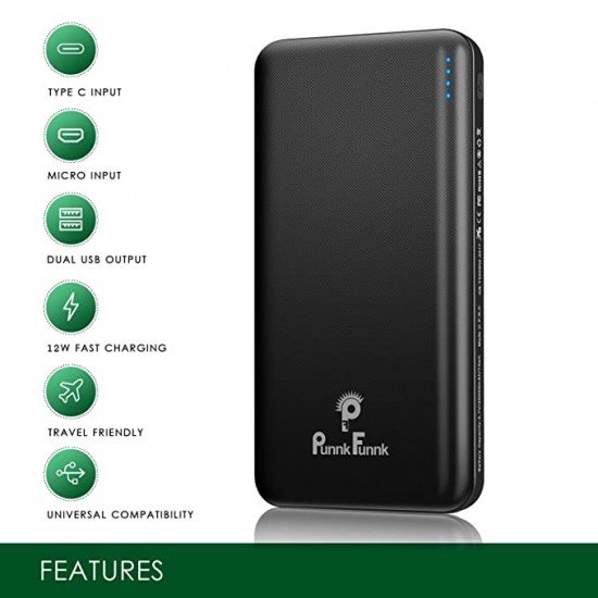 Punnk Funnk 20000 mAh Black Power Banks 