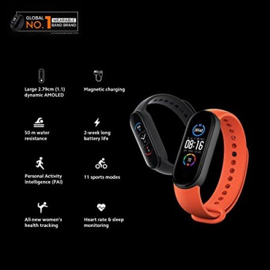 Mi Health Tracking Smart Band 5 Black