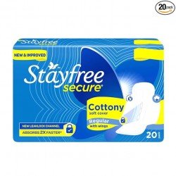 Stayfree Secure Cottony Wings (Pack of 20)