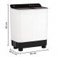 Haier 7 kg Semi Automatic Top Load Washing Machine 