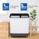 Haier 7 kg Semi Automatic Top Load Washing Machine 