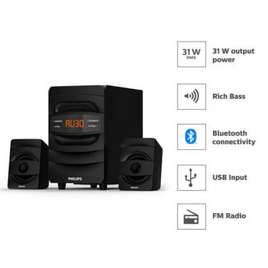 Philips MMS2625B/94 38 W 2.1 Bluetooth Home Theatre