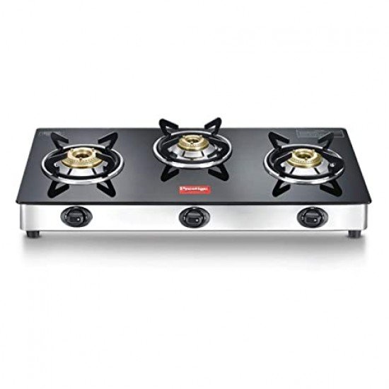 Prestige Marvel Plus 3B 3 Burner Glass Manual Gas Stove