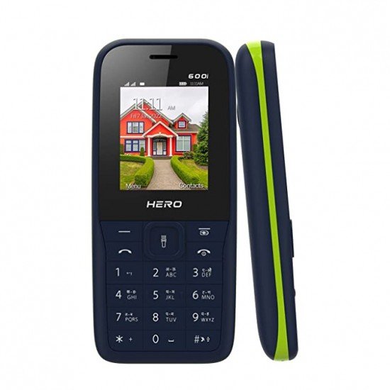 Lava Hero 600i Blue Green Mobile (4 MB RAM, 4 MB Storage)