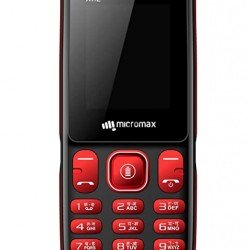 Micromax X412 Black & Red Mobile (32 MB RAM, 32 MB Storage)