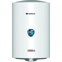 Havells Troica 10 L Storage Water Geyser (White Grey)